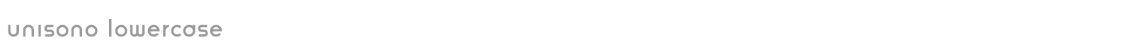 Unisono font preview